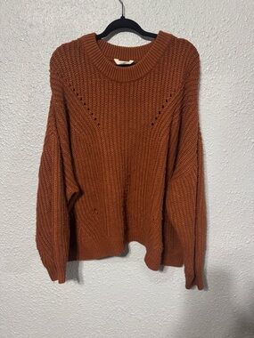 Terra & Sky Chunky Knit Sweater in Rust